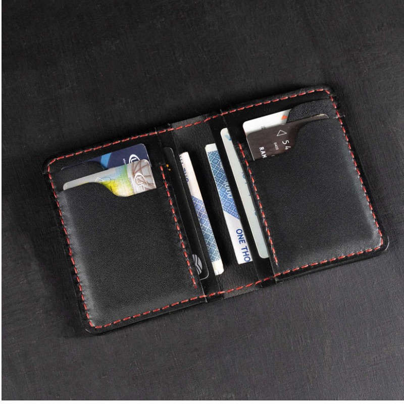 Futuristic Black Card Wallet