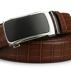 Premium Men’s Auto Lock Belt Ratchet Brown