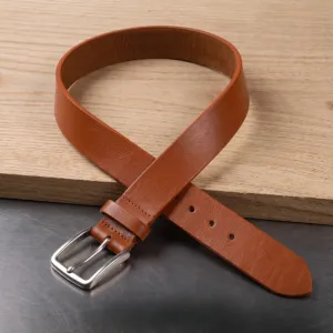 Men's Leather Belt – Adjustable Genuine Leather Belt for Formal & Casual Wear