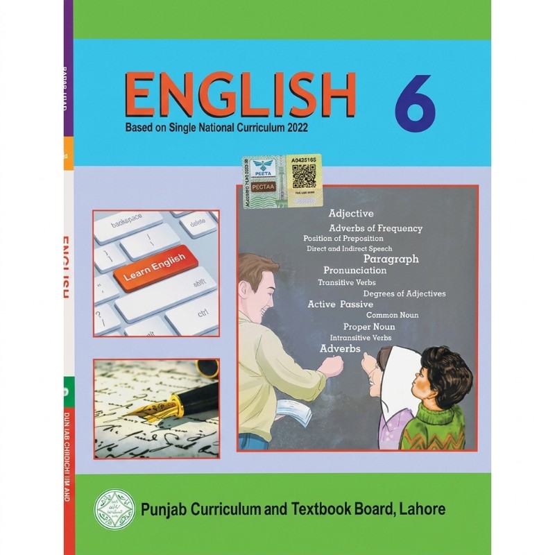 6th Class English New Book – Punjab / Class 6 English Textbook – Based on Single National Curriculum 2022